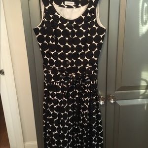 Calvin Klein graphic sleeveless midi dress size 8